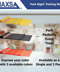 Park Right Parking Mat 21x11x2 Inches Red Garage Parking Aid Helps You Park In The Same Spot Every Time Keeps Your Ride And Belongings Safe Two Tire Bumps For Easy Alignment Color Options Black Yellow Red Amazon Exclusive