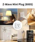 Z Wave 800 Series Smart Plug With Built In Repeater And Range Extender 15A Mini Socket in home settings