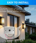 Outdoor Dusk To Dawn Photocell Sensor For Lights No Fuss Auto On Off Exterior Light Control Switch With Wall Plate And Screws