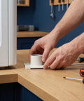 Installation of Garozone Square Base Outlet Fitting for Dryer Equipment Steel Discharge Chute Anti-slip Replacement Part.