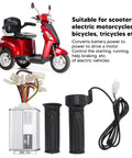 36V 1000W Brushed Motor Controller With Throttle Hand Grip Kit For Electric Bikes Scooters Go Karts detail view with grip and wires.