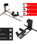 Heavy Duty Universal Motorcycle Wheel Chock For Trailer Or Garage Use No Fuss Capable Of Handling 2000 Lbs Adjustable Foldable Stand