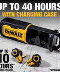 Jobsite Pro X2 True Wireless Earbuds With Active Noise Canceling, Glove Friendly Dial Control, 40 Plus Hour Battery, IP54 Water Resistant.