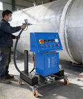 Top Tier Industrial Polyurethane Coating Equipment Precision Polyurea Spraying System Pneumatic Sprayer in use at construction site.
