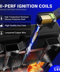 Ignition Coil Pack Set With 9029 Double Iridium Spark Plugs For 2007 To 2019 Nissan Altima Versa Sentra and more shown with features