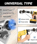 Heavy Duty Pro Grade Sheet Metal Cutter Attachment For Electric Drills With Double Headed Nibbler compatibility with various drill types