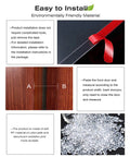Easy to Install instructions for Totally Pinch Proof Door Guard And Protector Set For Kids made of soft PP material.
