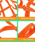 Heavy Duty Helicopter Lifting Net For Industrial Cargo Rigging, Tough Nylon Polyester Sling showing strong straps and close stitching detail.