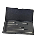 6 Piece Dial Indicator Extension Stem Rod Set With 30 To 150mm Extend Length, M2.5 Thread, 5mm Diameter in case