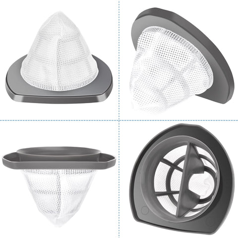 Replacement Vacuum Filter Set For Featherweight Stick Lightweight Bagless Vacuum 2033 Series mesh filter set side and top views