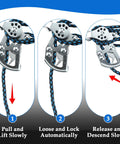 Heavy Duty Jeep Wrangler Hard Top Removal Lift Hoist With Self Levelling Design And Safety Anti-Drop Feature, pulley mechanism instructions.