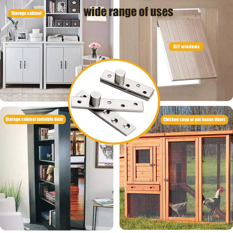 180 Degree Hidden Cabinet Hinges For Inset Doors And Bookcase Cabinets 360 Degrees Pivot Invisible Hinges For Kitchen Cabinets Hidden Door Hinge Stainless Steel 2 Pcs in various uses
