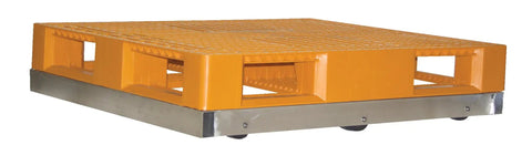36X42 Aluminum Pallet Dolly Featuring Nifty Tilt Control And Ultra Reliable Beefy 6000 Lb Capacity Turning Industrial Grade Heavy Duty Flatbed Cart Loads Into No Sweat Warehouse Grind