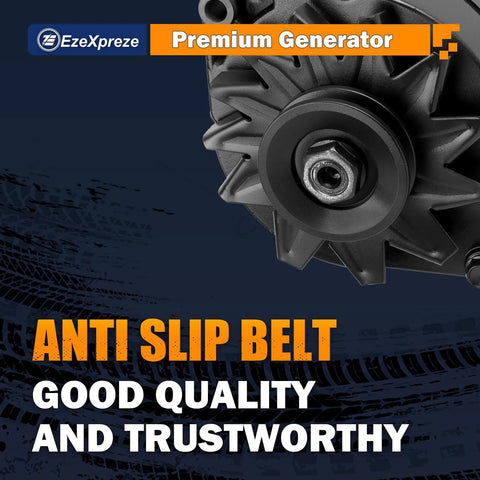 Close-up of an anti-slip belt on a premium generator showcasing quality and reliability features.
