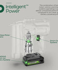 24V 18-Gauge Brushless Cordless AirStrike Brad Nailer Kit with USB Power Bank Battery and 2A Fast Charger component view.