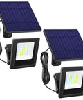 2 Pack Solar Wall Mount Lights With 30 LEDs, Super Bright Outdoor Security Flood Lights, IP65 Waterproof Dusk Till Dawn Solar Lighting