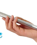 Hand holding Magnesium Anode Rod For Water Heaters 9.25 Inch Length 3/4 Inch NPT Fits Suburban Mor-Flo RV Tanks Prevent Tank Corrosion And Extend Water Heater Life For Your Camper
