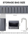 Overbed Hanging Shoe Organizer With Ten Pockets And Sturdy Hooks For RV And Bedroom Storage product dimensions