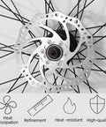 160mm Stainless Steel Bicycle Disc Brake Rotor For Mountain Bikes With Six Bolt Mount Flange Adapter Kit Threaded Hubs Easy Install