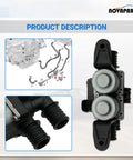 Heater Control Valve Solenoid For BMW X5 X6 2004 2019 E53 E70 F15 F16 HVAC Water Valve Replacement Direct Fit 64116910544