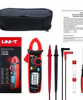 Mini Digital Clamp Meter And Phillips Screwdriver Kit for HVAC and Home DIY with True RMS measurement, cables, and accessories.