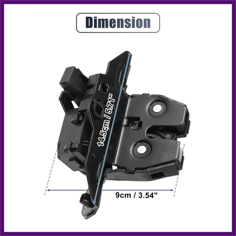 Heavy Duty Rear Liftgate Tailgate Lock Actuator Trunk Latch Motor Replacement For Chevy Tahoe Trax Yukon Xl Buick Encore 2015 2019 dimension view