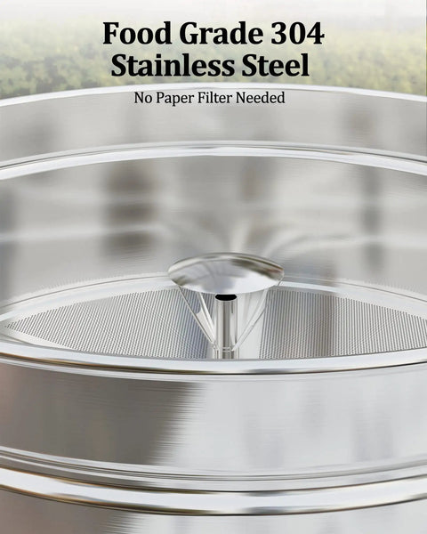 Close-up of 304 stainless steel 120 Cup Heavy Duty Coffee Urn Dispenser 18L Large Capacity Stainless Steel Hot Beverage Warmer
