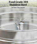 Close-up view of food grade 304 stainless steel interior of the Large 18L Stainless Steel Coffee Urn For Catering Electric 1500W Beverage Dispenser Commercial Coffee Maker Dual Layer Insulation Keeps Drinks Hot For Hours Gig Ready For Buffets And Events.