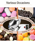 Image showing various uses of the Commercial Automatic Candy Coating Drum With Zero Hassle Speed Controls And Snappy Air Dryer.