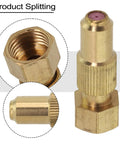 Copper Agricultural Spray Nozzle With Adjustable Direct Spray For Precise Irrigation And Efficient Crop Spraying Applications 1.2 Hole Orifice High Pressure Farm Tool Built For Real World Field Use, showing separated parts.