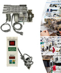 Industrial Leather Skiving Motor SM-801 1200 RPM Electric Shovel Skin Cutter with sewing machine setup and control panel