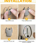 Installation steps for Heavy Duty Drywall Picture Hangers And Claw Hooks, 20 Piece Heavy Hitters on wall.
