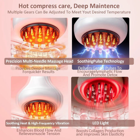 Premium Lymphatic Drainage Massager For Body Shaping With Microcurrent, Vibration, Light And Heat Therapies product features
