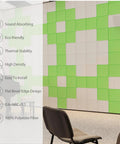 12 Pack Square Acoustic Foam Panels Self Adhesive Sound Dampening Wall Tiles For Home Studio Or Apartment Easy Peel Stick And Dead Quiet Setup High Performance on wall