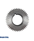 Fixed Duplex Gear Set For CJ0618 Mini Lathe High Precision Teeth T43xT31 And T30xT18 45 Carbon Steel gear close-up