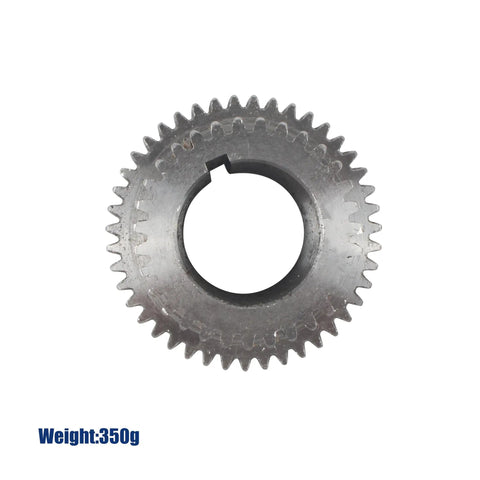 Fixed Duplex Gear Set For CJ0618 Mini Lathe High Precision Teeth T43xT31 And T30xT18 45 Carbon Steel gear close-up