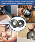Four Pack Inner Disk Flange Nut Kit For Angle Grinders Replacement Parts Bulked Up With Wear Resistant Steel on cutting equipment.