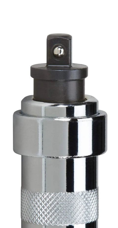 Close-up of Go-To Heavy-Duty 3/8 Inch Drive Impact Screwdriver Set showing metal drive head and knurled grip handle