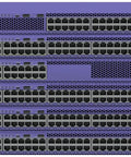 Heavy Hitter 24 Port Stackable Switch With 1 2.5 5 10GbE Multi Gigabit Ports, side view showing multiple units stacked.