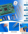 Extra Large Heat Resistant Soldering Mat For Electronics Repair, Non Magnetic Silicone Workbench Pad, 13.8 by 23.7 Inches