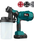 HVLP Electric Paint Sprayer Handheld With 1200ml Detachable Canister, Three Spray Patterns And Three Nozzles For Ceilings Fences Cabinets And Decks
