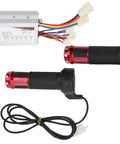 48V 500W Brushed Speed Controller With Throttle Grip For Universal Motors In Electric Vehicles Like E Tricycles Scooters And Mobility Aids With Aluminum Heat Dissipation Shell, aluminum controller and throttle grip
