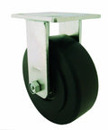 Workhorse Heavy Duty Plate Caster Featuring Precision Kingpinless Design And Non Marking Rubber Wheel With Reliable Ball Bearing.