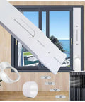 Window Seal Kit For Portable AC With Coupler, Adjustable Vertical And Horizontal Sliding Plates, Fits 5.9 Inch Exhaust Hose