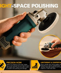 Heavy Duty 3 Inch Wool Felt Polishing Pads For Angle Grinders used for tight-space polishing on small surfaces.