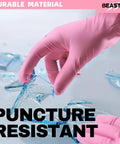 Nitrile Disposable Gloves 4 Mil Powder Free Latex Free Medical Grade for Cleaning Food Handling and Esthetician Use handling glass