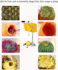 Heavy Duty Manual Commercial Electric Juicer Press With Corer And Double Blades For Large Fruits, suitable for various fruits.