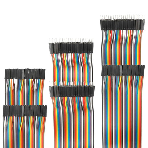 Jumper Wire Kit With 120-Piece Multicolor Cables, 20 Cm Length, 3 Pack 40-Pin Male-To-Male Jumpers For Arduino DIY Projects
