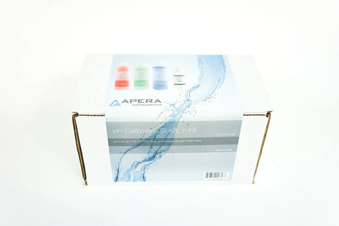 Box of pH Calibration Buffer Kit With 4.00 7.00 And 10.01 Buffers Each 8 Oz And 4 Oz 3M KCl Soaking Storage Solution