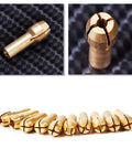 10 Piece Mini Fine Copper Collet Set for Rotary Tool Bits, Go-To Drill Chuck Clamps for Dremel and Other Rotary Tools, Includes 0.5mm to 3.2mm Collets